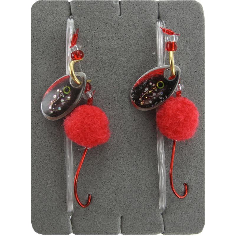 JENZI Trout Dope Forellenvorfach Farbe Rot L&auml;nge 2,00 m #8 0,20mm