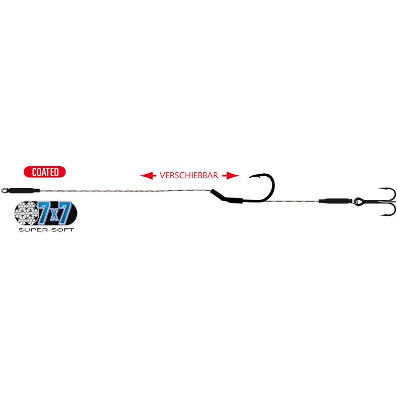 Flex.Single Hook Float Rig 7x7 Hakengr&ouml;&szlig;e 6