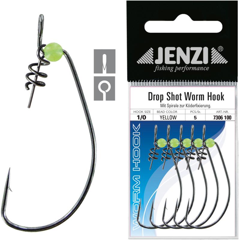 Drop Shot Worm Hook 5/SB Hakengr&ouml;&szlig;e 1/0