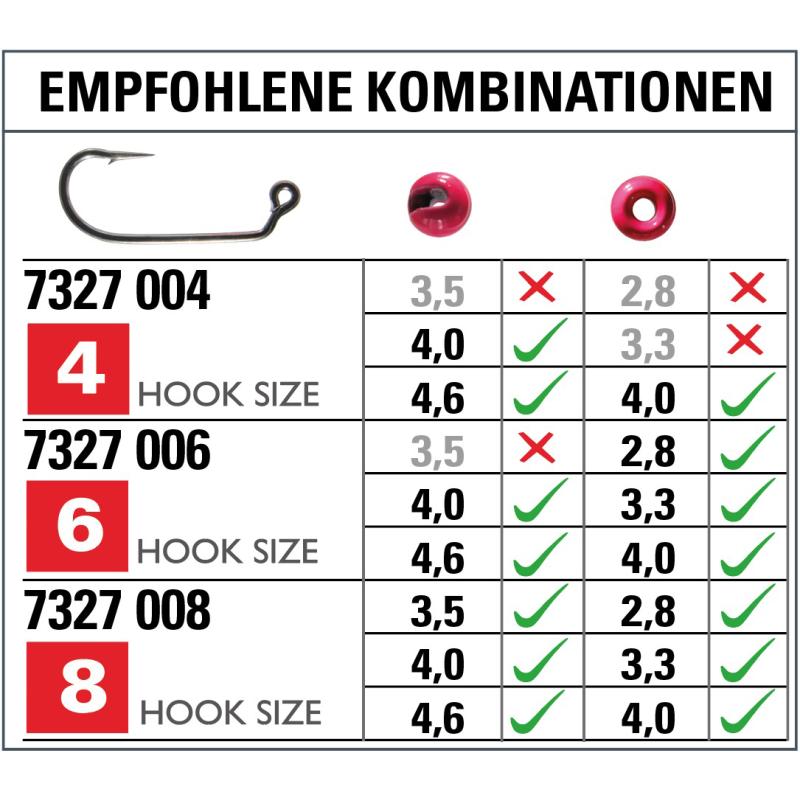Tasty Gums Forellen Haken lose 10/SB G. 6