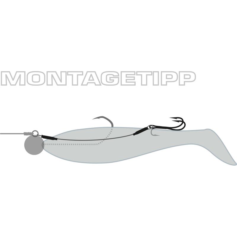 Flx.Double Hook Stiger 7x7 Hakengr&ouml;&szlig;e 4 L&auml;nge 10cm