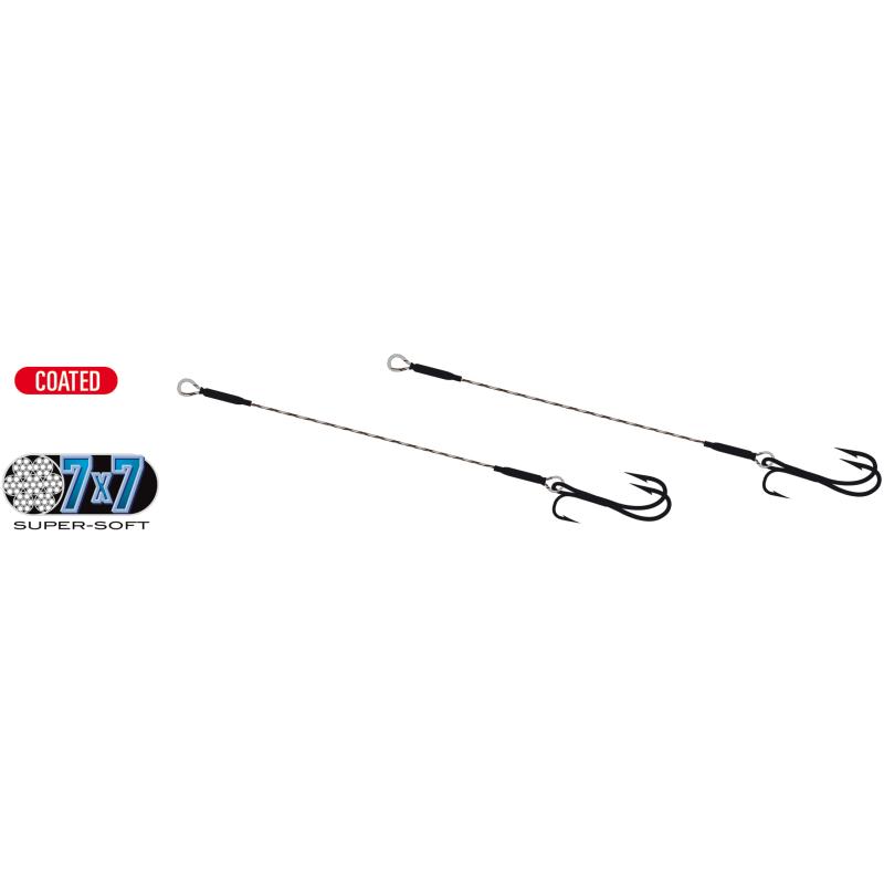 Flx.Double Hook Stiger 7x7 Hakengr&ouml;&szlig;e 6 L&auml;nge 10cm
