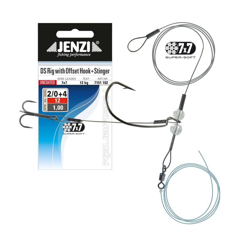 Jenzi 7x7DS Stinger Rig, Hak2/0, 12kg