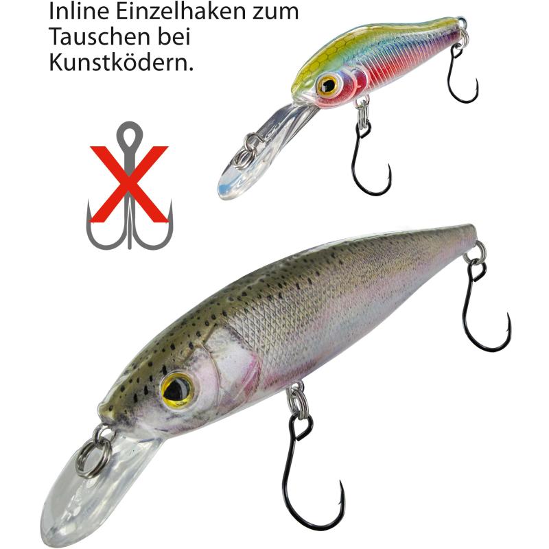 Jenzi Inline Einzelhaken, 7 St.Gr.6