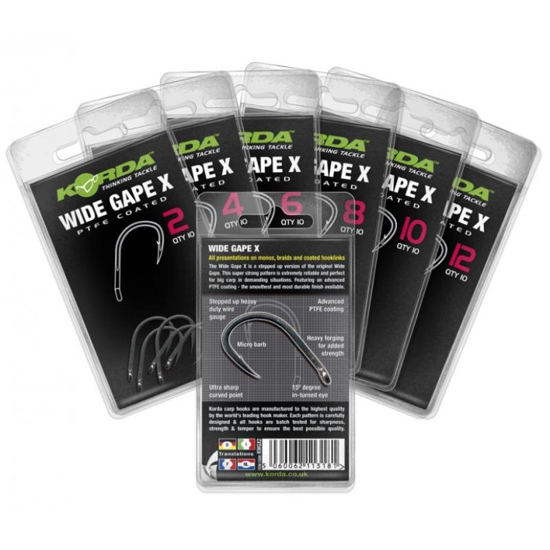 Korda Wide Gape X - 10 St&uuml;ck Size 10