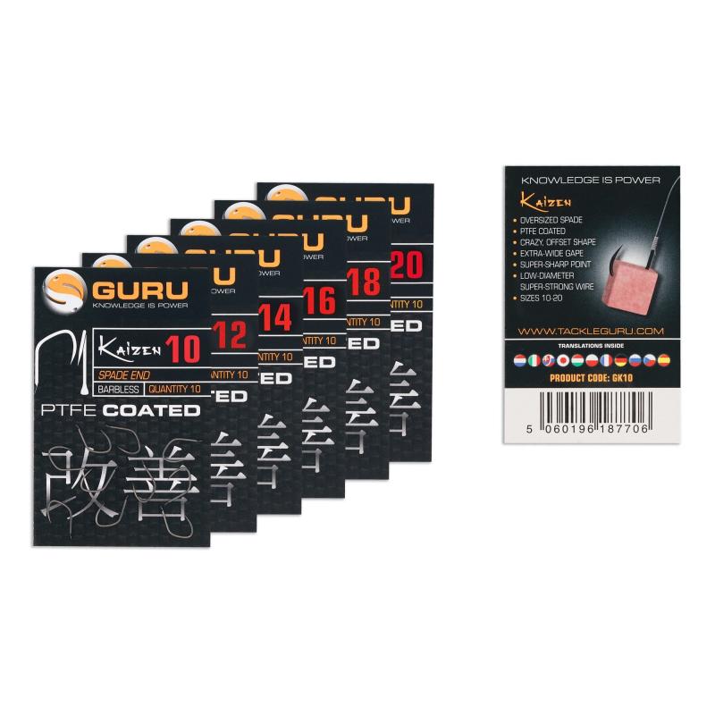 Guru Kaizen Hook Size 14 (Barbless/Spade End)
