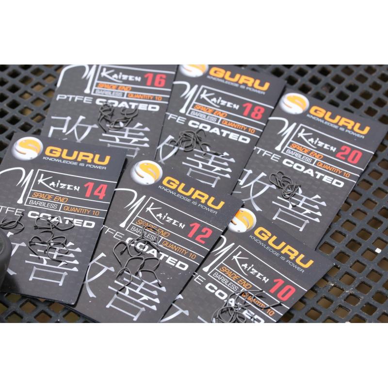 Guru Kaizen Hook Size 18 (Barbless/Spade End)