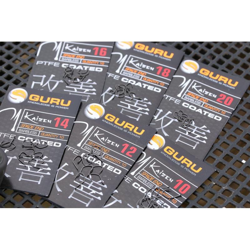 Guru Kaizen Hook Size 20 (Barbless/Spade End)