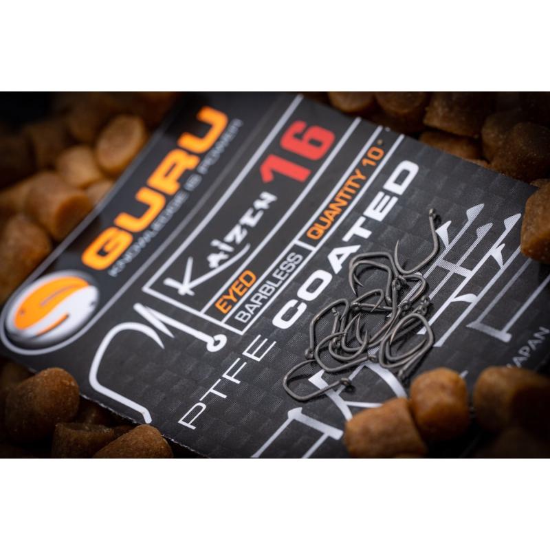Guru Kaizen Eyed hook size 16 (Barbless/Eyed)