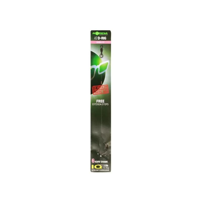 Korda IQ D Rig Barbless Size 2 B Kurv 20lb