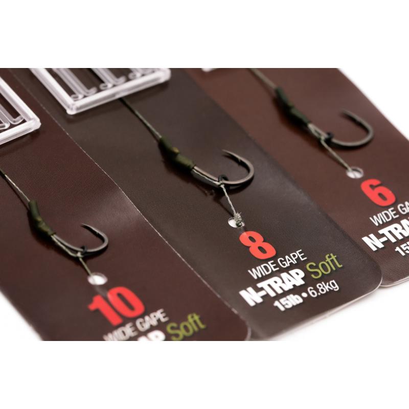 Korda N Trap DF Rig Size 4 Wide Gape 20 lbs