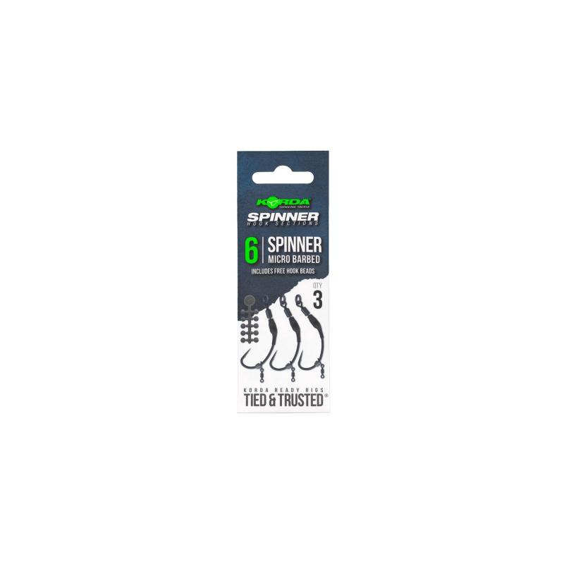 Korda Spinner Hook Sections Spinner Barbless 5