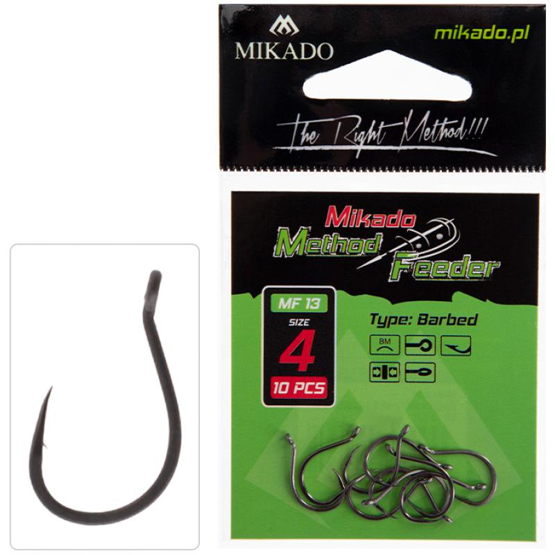 Produktbild Mikado Haken - MF13 Nr. 6 - mit Widerhaken - 10 Stck.
