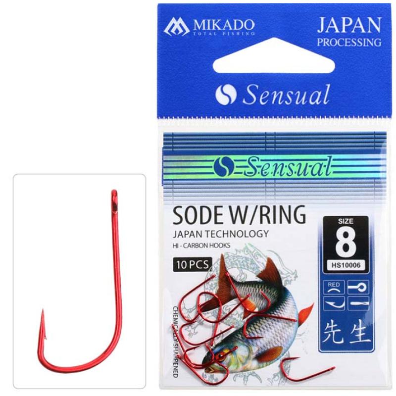 Mikado Haken Sensual Sode W/Ring Nr. 14 Red .