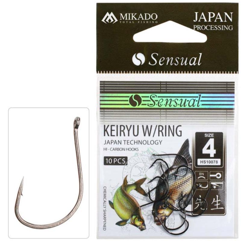 Mikado Haken Sensual Keiryu W/Ring Nr. 8 Bn .