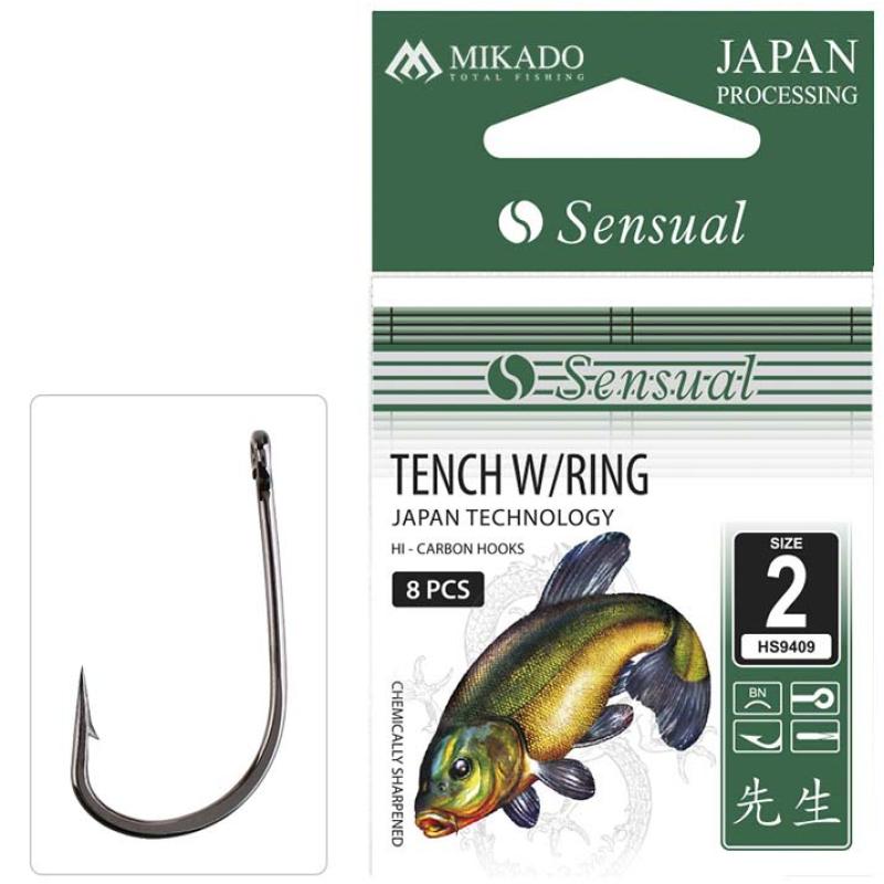 Mikado Haken Sensual Tench W/Ring Nr. 6 Bn .
