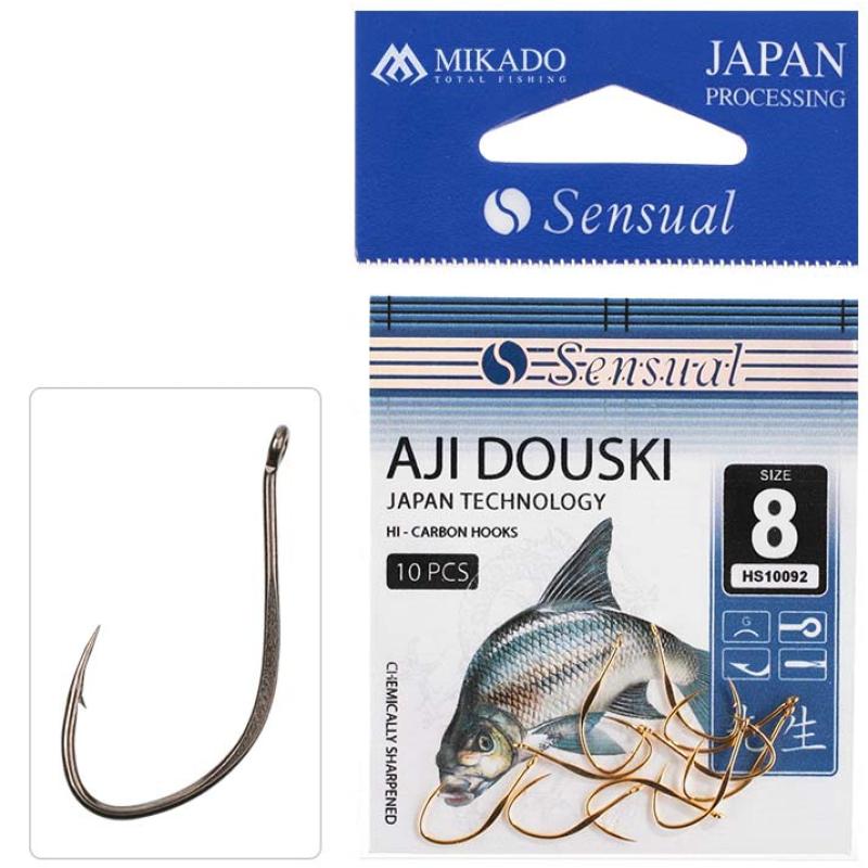 Mikado Haken Sensual Aji Douski W/Ring Nr. 4 Bn .
