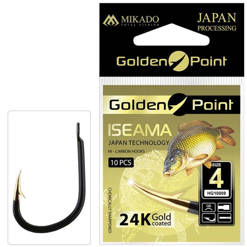 Produktbild Mikado Haken Golden Point Iseama Nr. 10 Gb .