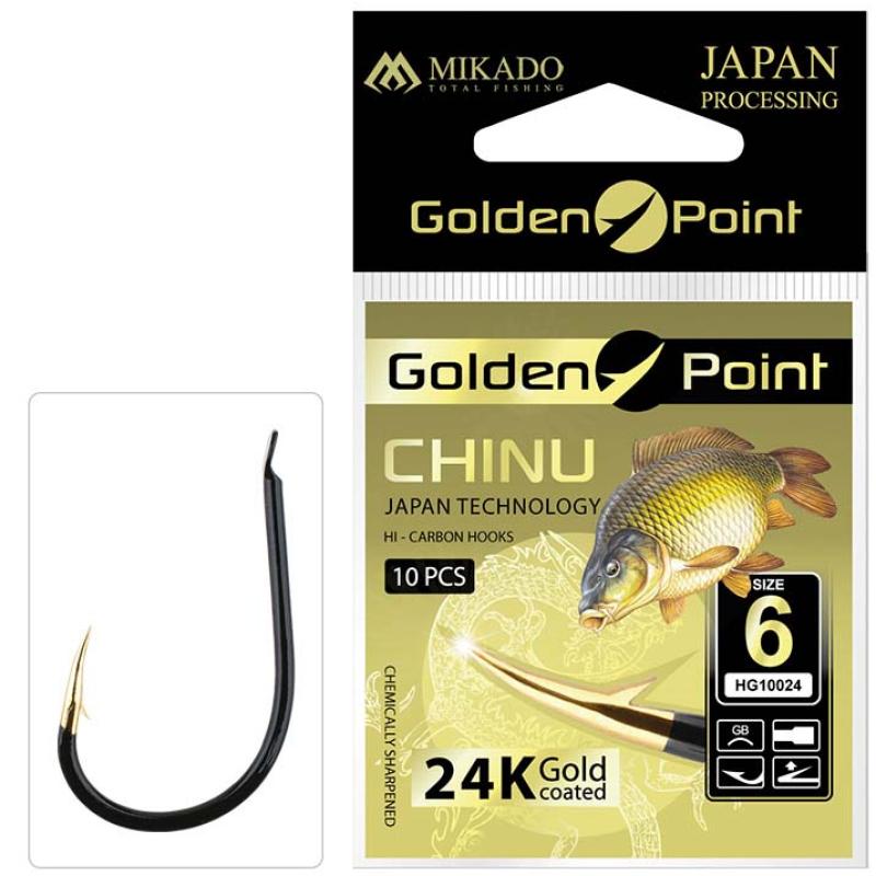 Produktbild Mikado Haken Golden Point Chinu Nr. 6 Gb .