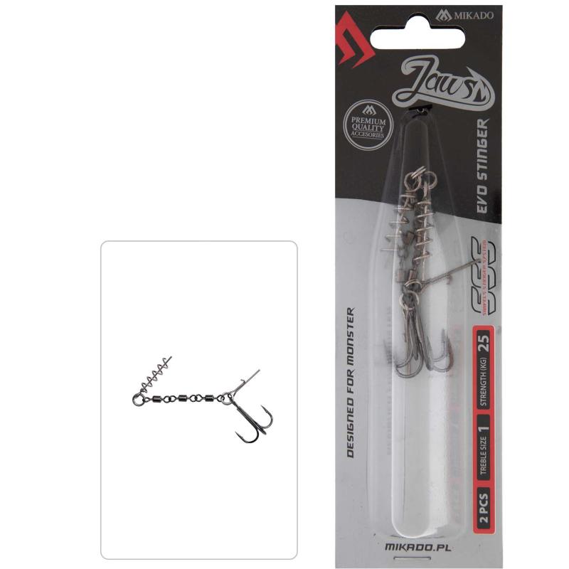 Mikado Jaws Evo 25Kg - Drillinge Nr. 1 .
