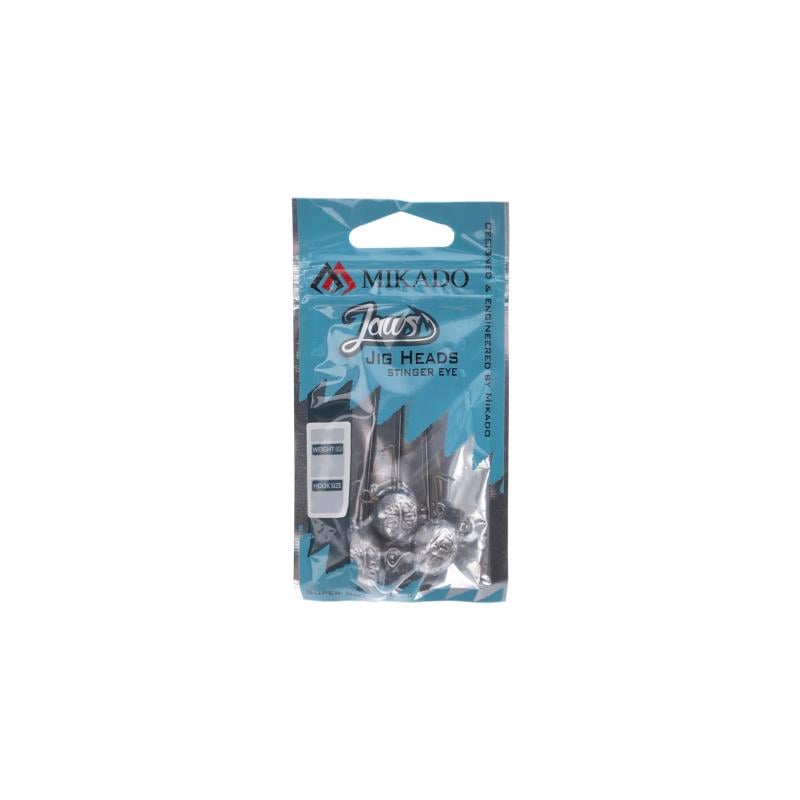 Mikado Jig Head - Jaws Stinger Eye 15G-10/0 Bn - 3 Stck.