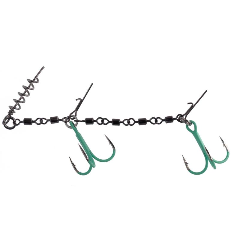 Mikado Jaws Double Evo Stinger Fluo Xl - 35Kg - Nr. 2/0