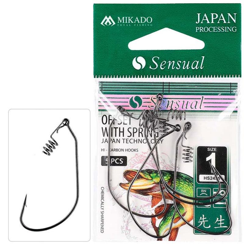 Produktbild Mikado Haken - Sensual - Offset With Spring Nr. 4/0 Bn - 4 Stck.