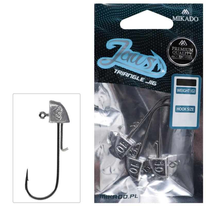Mikado Jig Head Jaws Dreieckig 8G-1 Bn 3 Stck.