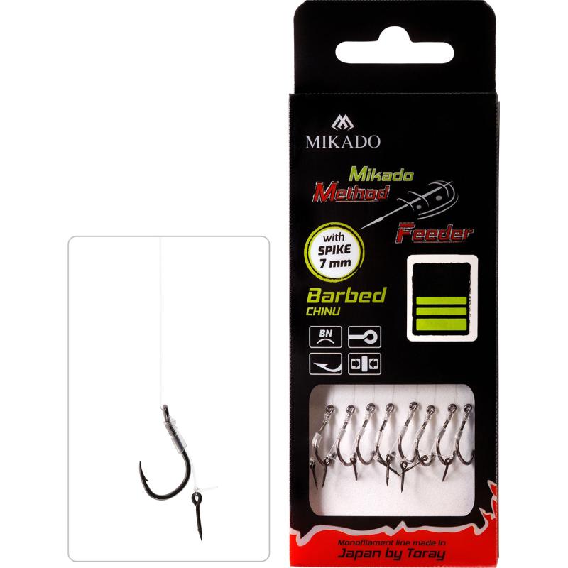 Mikado Mf Rig 10 Cm W/Spike Barbed Hook: 14 / Line: 0.20 Mm Pcs.8