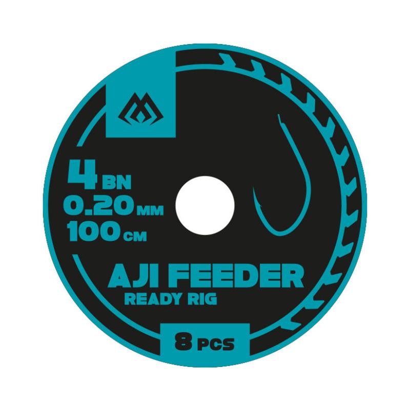 Mikado Ready Rigs Aji Feeder Nr 8 Bn / ?y?ka: 0.16Mm/100Cm 8 Pcs.