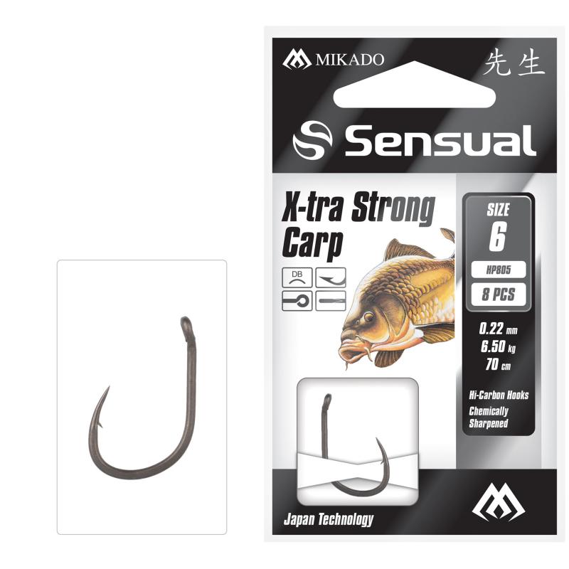 Produktbild Sensual X-Tra Strong Carp No 8 Db Schnur: 0.20Mm/70Cm 8 Stck.