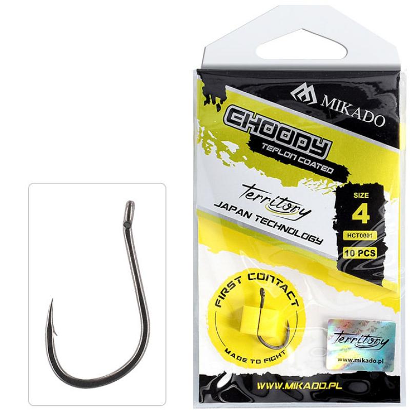 Mikado Haken Territory Choody Nr. 4 Teflon Beschichtet 10 Stck.