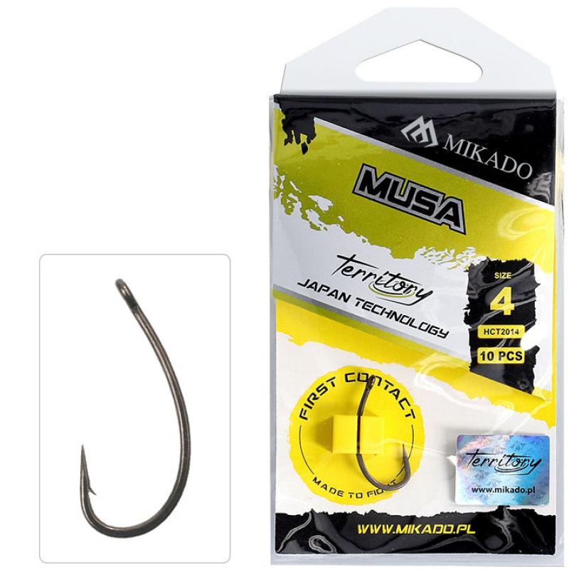 Mikado Haken Territory Musa Nr. 8 Teflon Beschichtet 10 Stck.