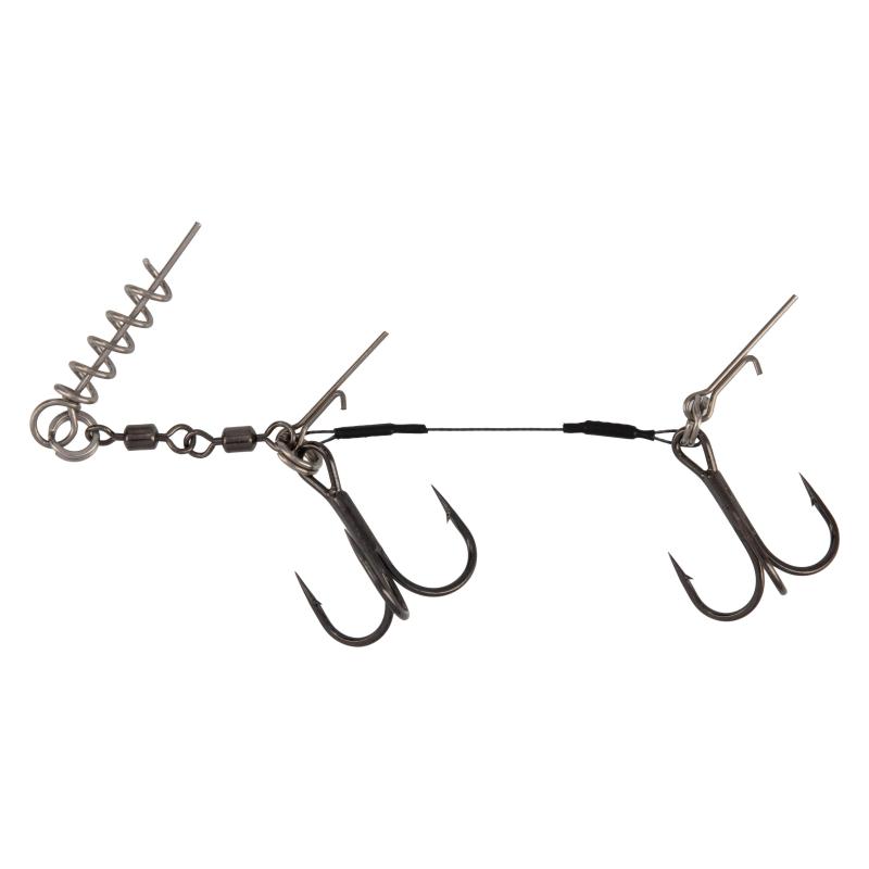 Mikado Stinger Titanium Jaws Double Evo Titanium Xl 30Kg Drilling 2/0 , 1/0