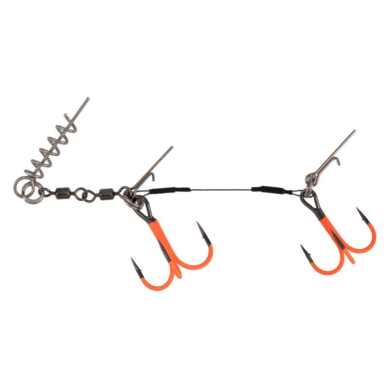 Produktbild Mikado Stinger Titanium Jaws Double Evo Titanium Xl Uv 30Kg Drilling 2/0 , 1/0