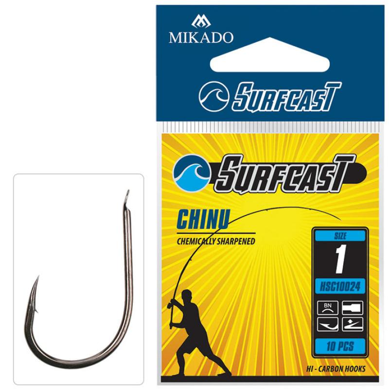 Mikado Haken Surfcast Chinu Nr. 8 Bn 10 Stck.