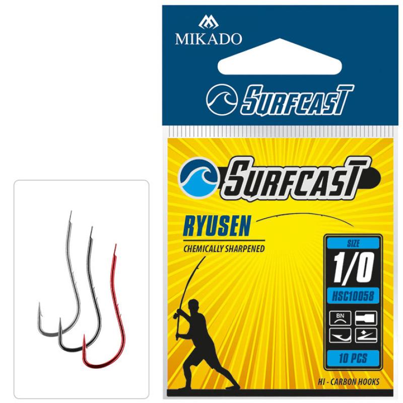 Produktbild Mikado Haken Surfcast Ryusen Nr. 1 Bn 10 Stck.