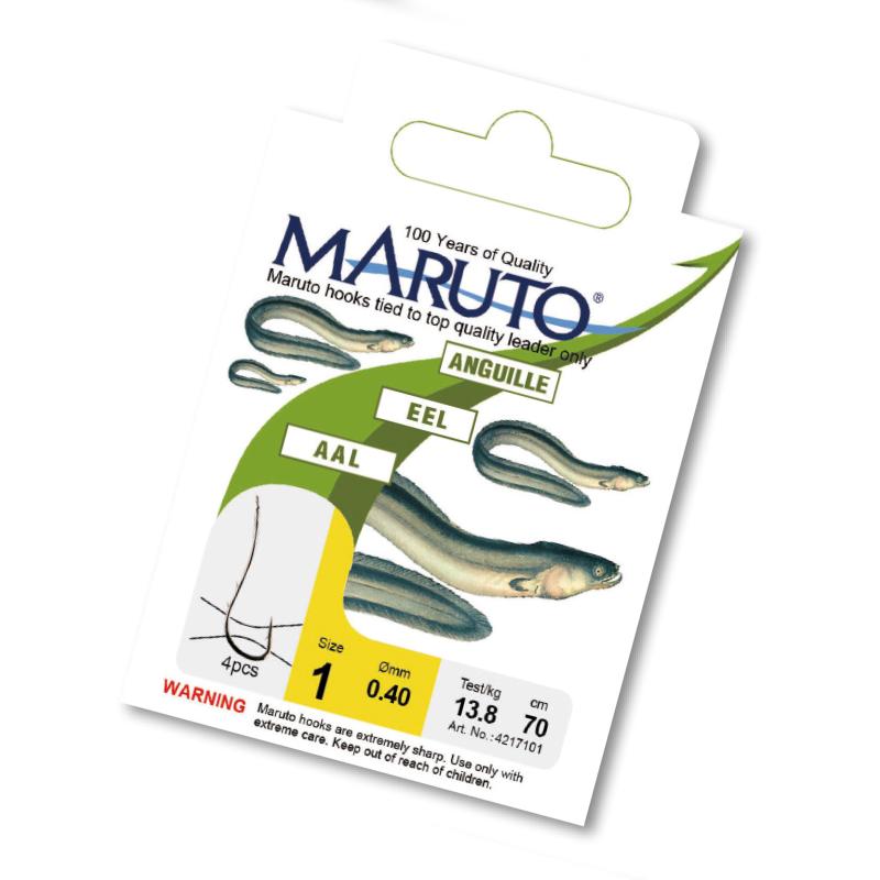Maruto Aal-/Wurmhaken geb.silber, Gr.10
