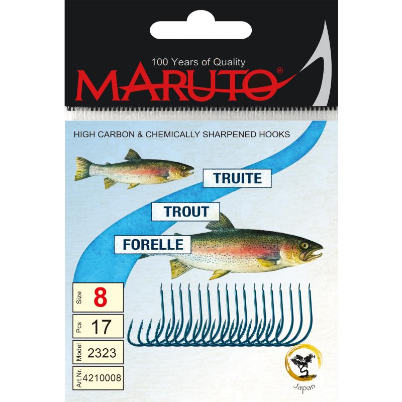Maruto Maruto Forellenhaken blau Gr&ouml;&szlig;e 8 SB17