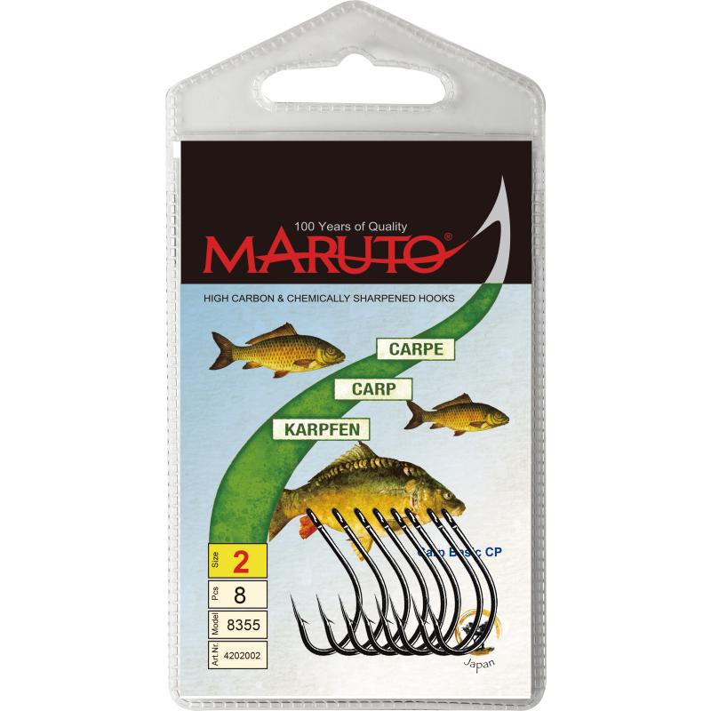 Maruto Maruto Carp Basic Haken mit &Ouml;hr gunsmoke Gr&ouml;&szlig;e 6 SB9
