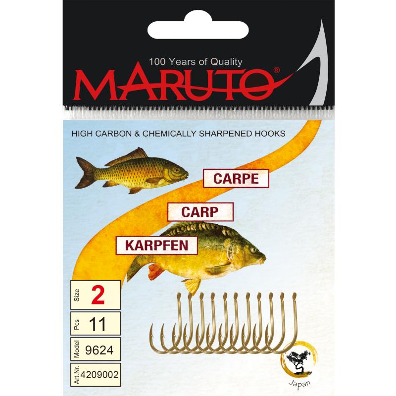Produktbild Maruto Maruto Karpfenhaken gold Gr&ouml;&szlig;e 4 SB13