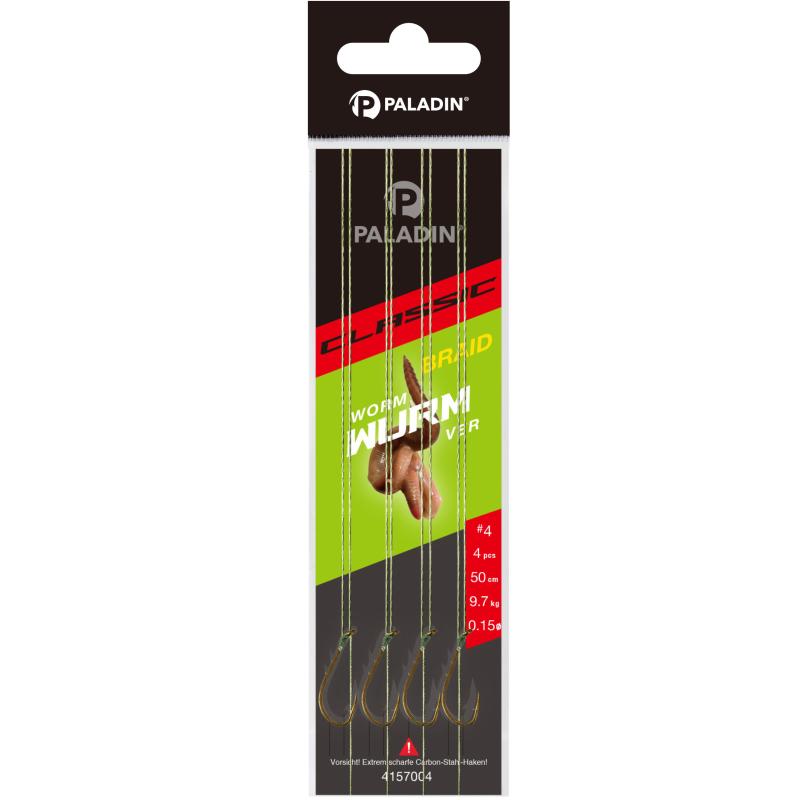 Produktbild Paladin Classic Wurm gebunden 50cm br&uuml;niert Gr.4 0,15mm 9,7kg 4St.