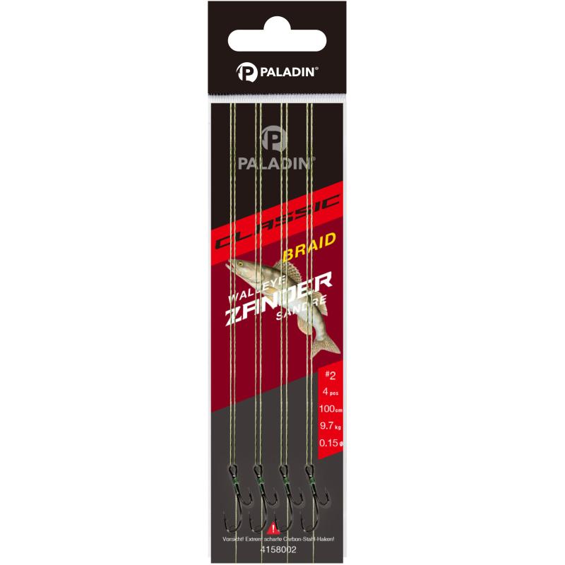 Paladin Classic Zander-Ryder gebunden 100cm gunsmoke Gr.2 0,15mm 9,7kg 4St.
