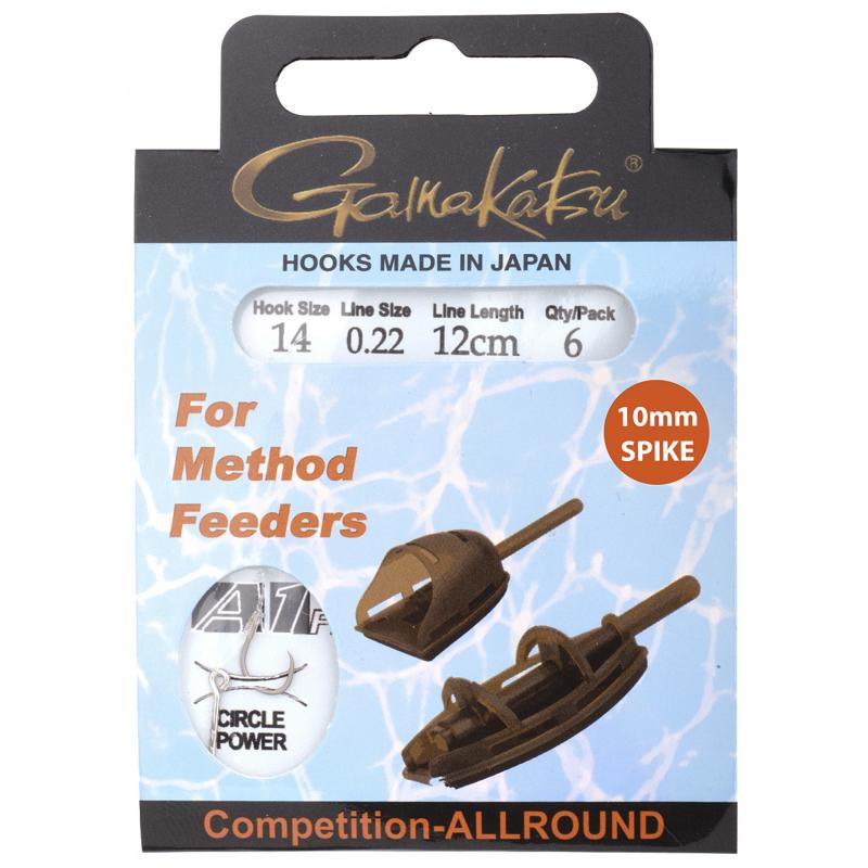Gamakatsu Bkd-Method Feeder Spike 12cm Hakengr&ouml;&szlig;e 10
