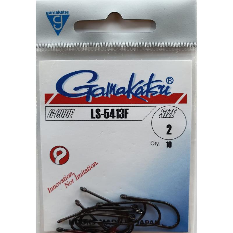 Produktbild Gamakatsu Haken Ls-5413F Schwarz 10P N/L Hakengr&ouml;&szlig;e 6