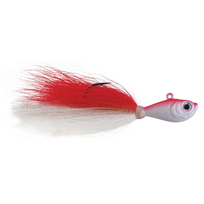 Spro Bucktail Jig Red White 2oz 7/0