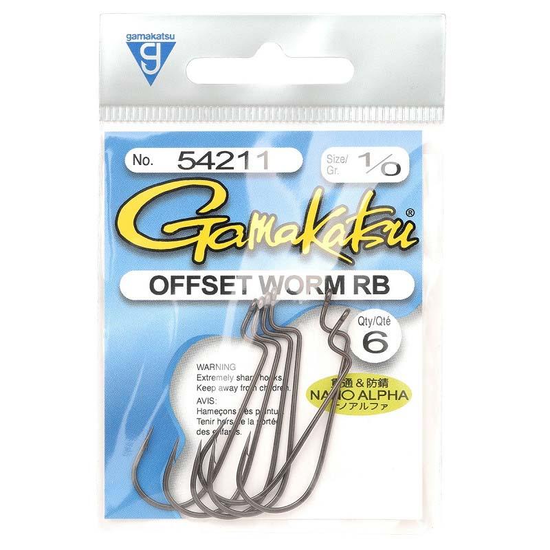 Gamakatsu Worm Offset Rb Nano Alpha 1/0