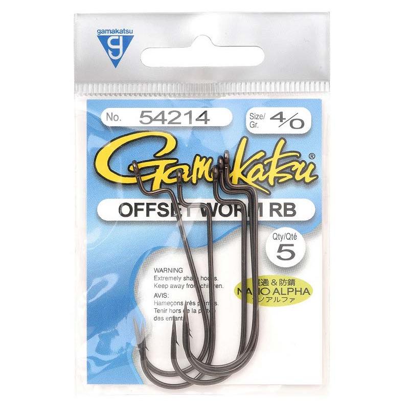 Gamakatsu Worm Offset Rb Nano Alpha 4/0