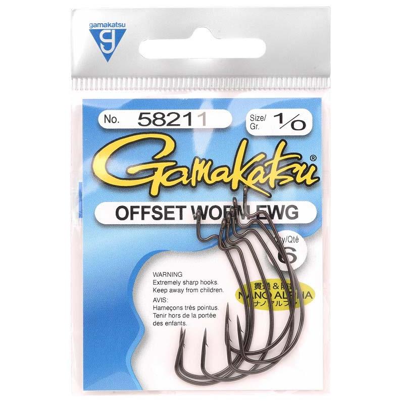 Gamakatsu Worm Offset Ewg Nano Alpha 1/0