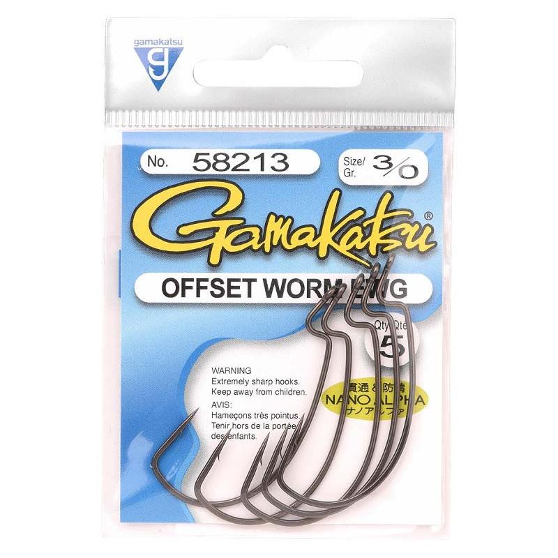 Gamakatsu Worm Offset Ewg Nano Alpha 3/0